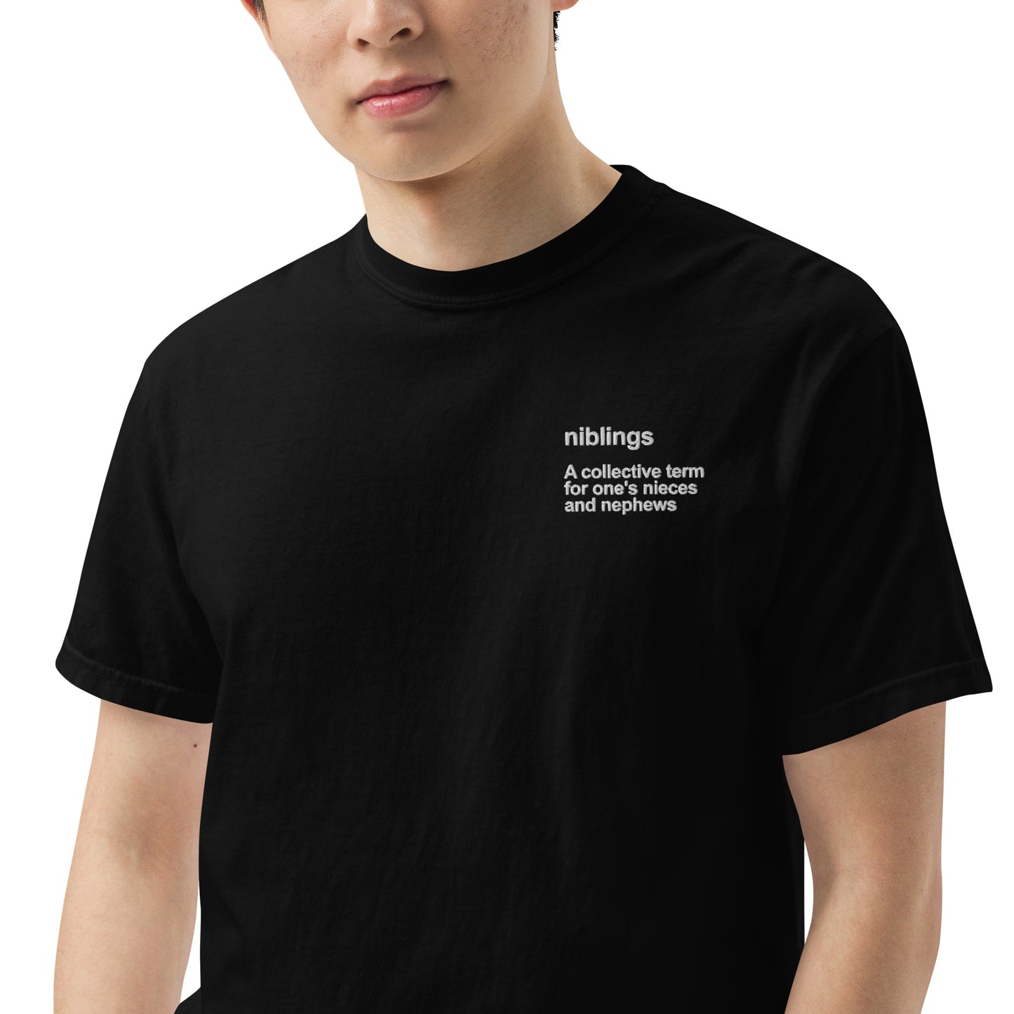 niblings men’s garment-dyed heavyweight t-shirt