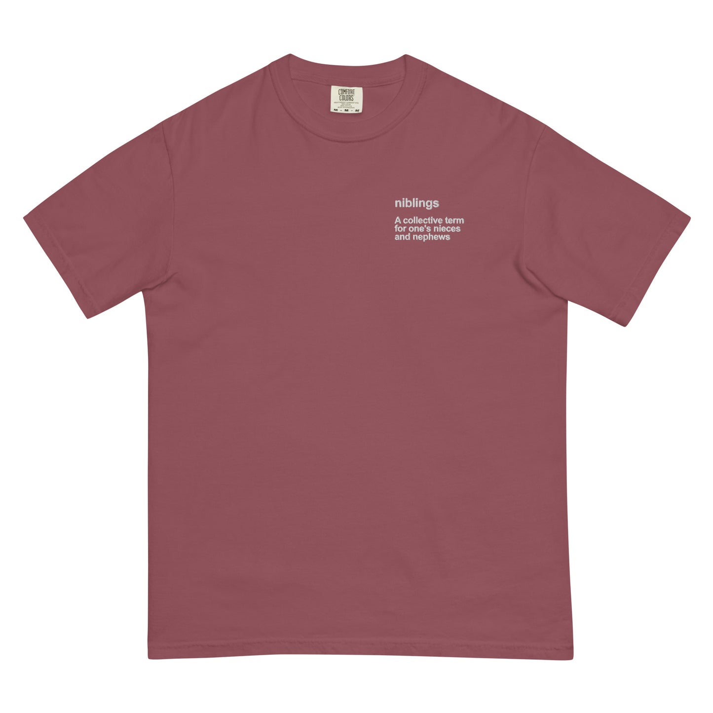 niblings men’s garment-dyed heavyweight t-shirt