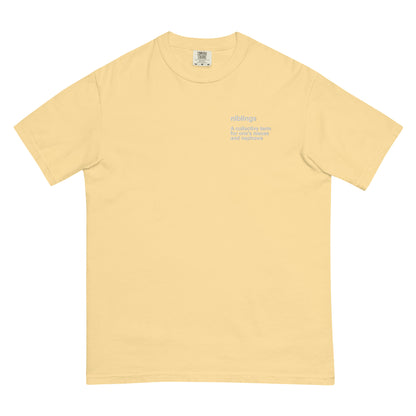 niblings men’s garment-dyed heavyweight t-shirt