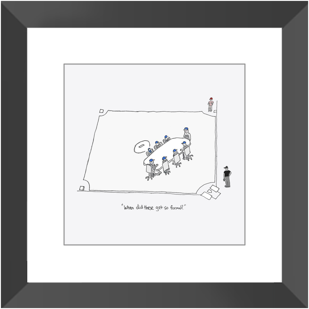 mound visit framed print