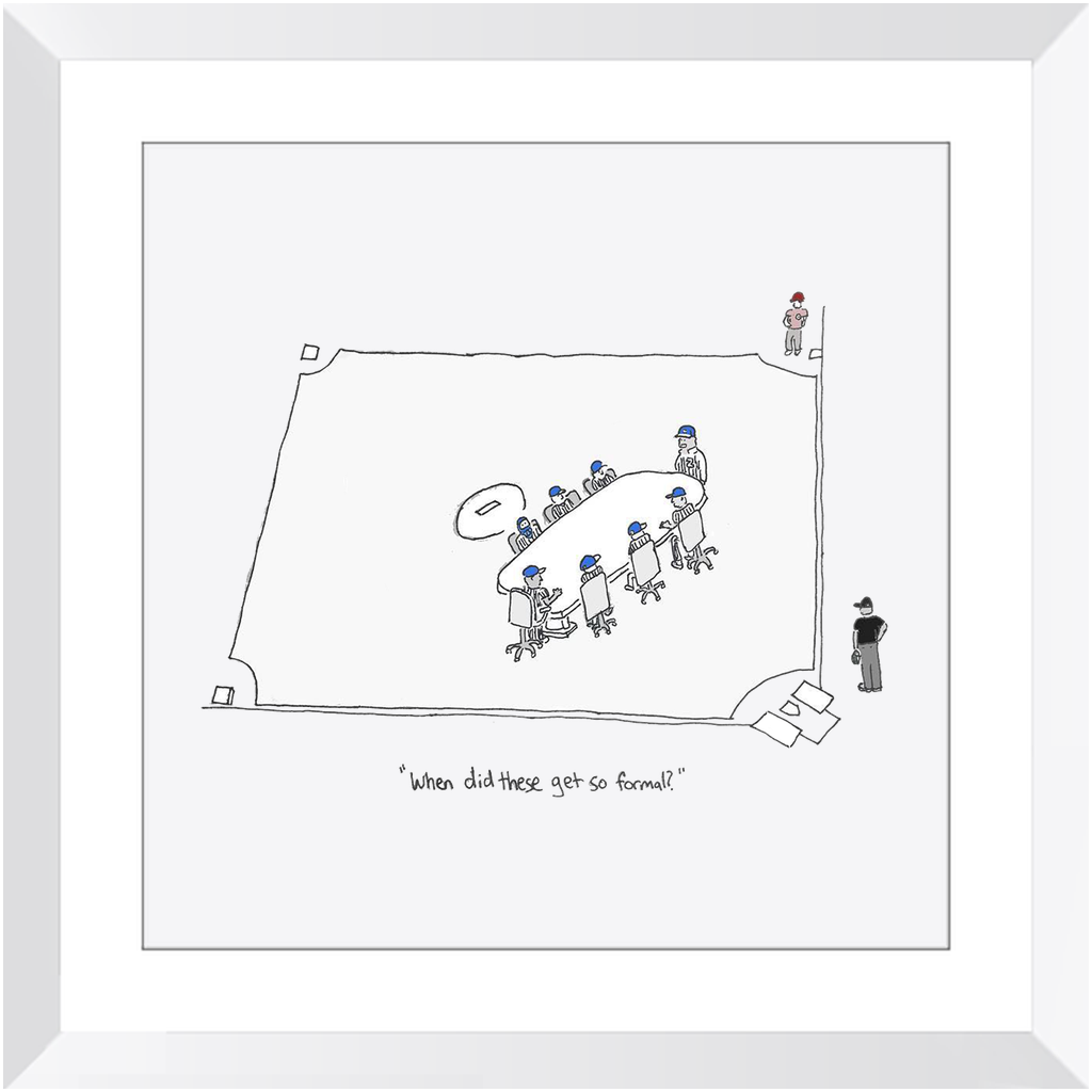 mound visit framed print