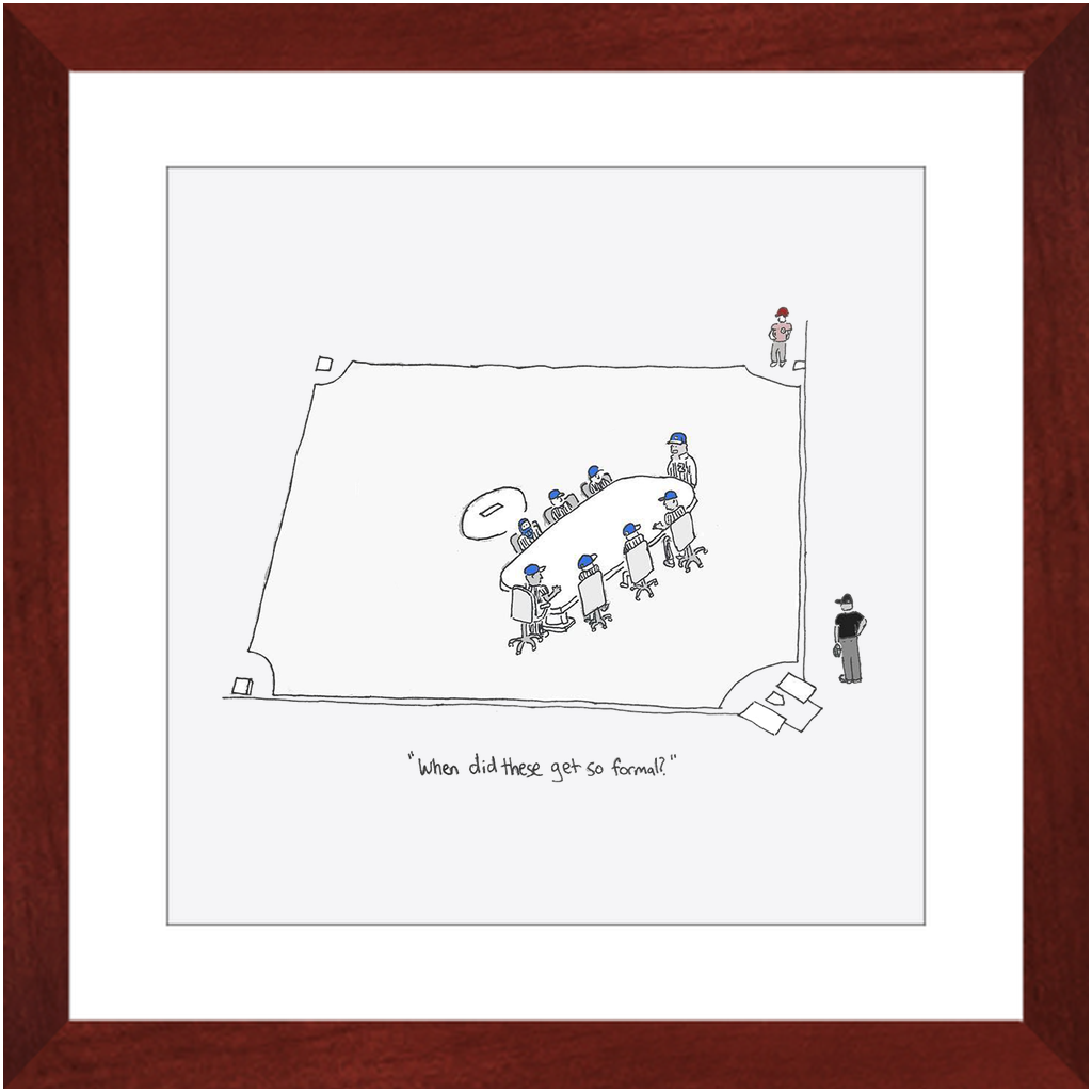 mound visit framed print
