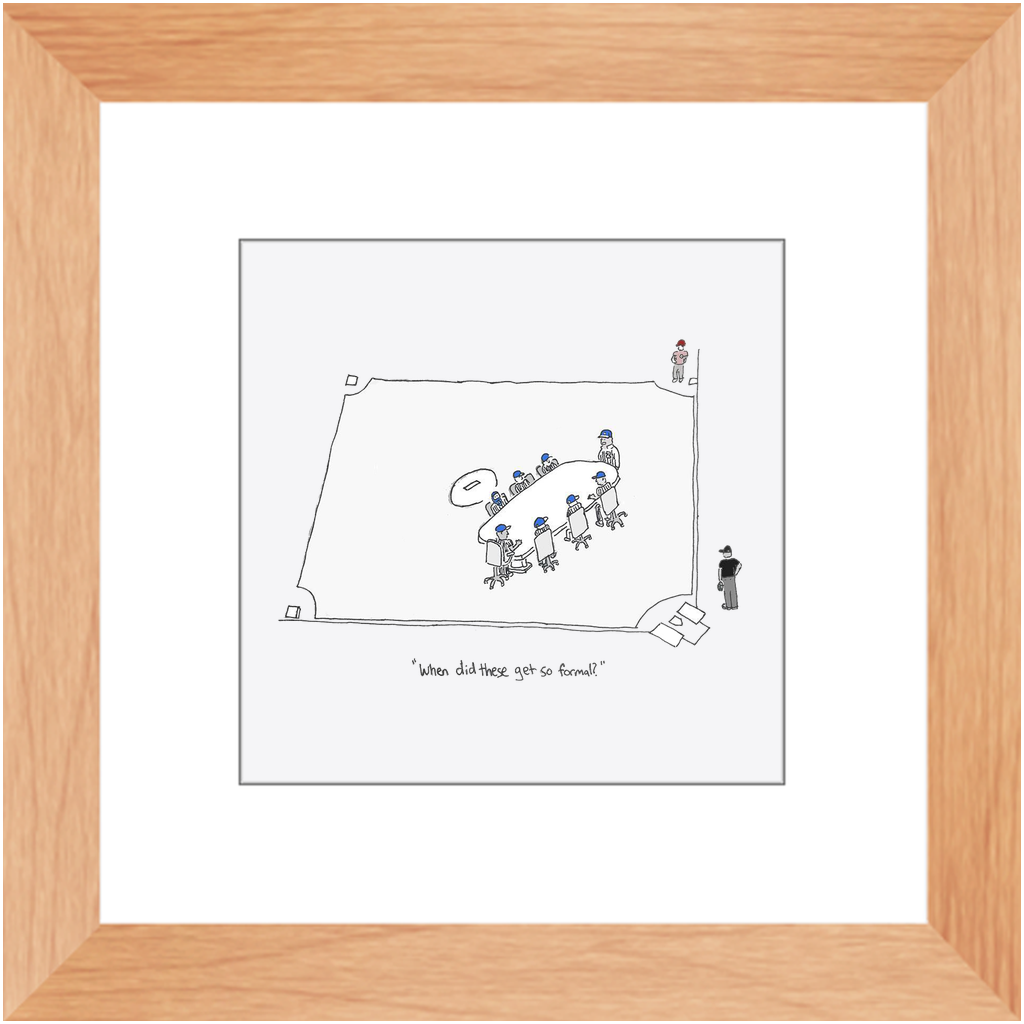 mound visit framed print
