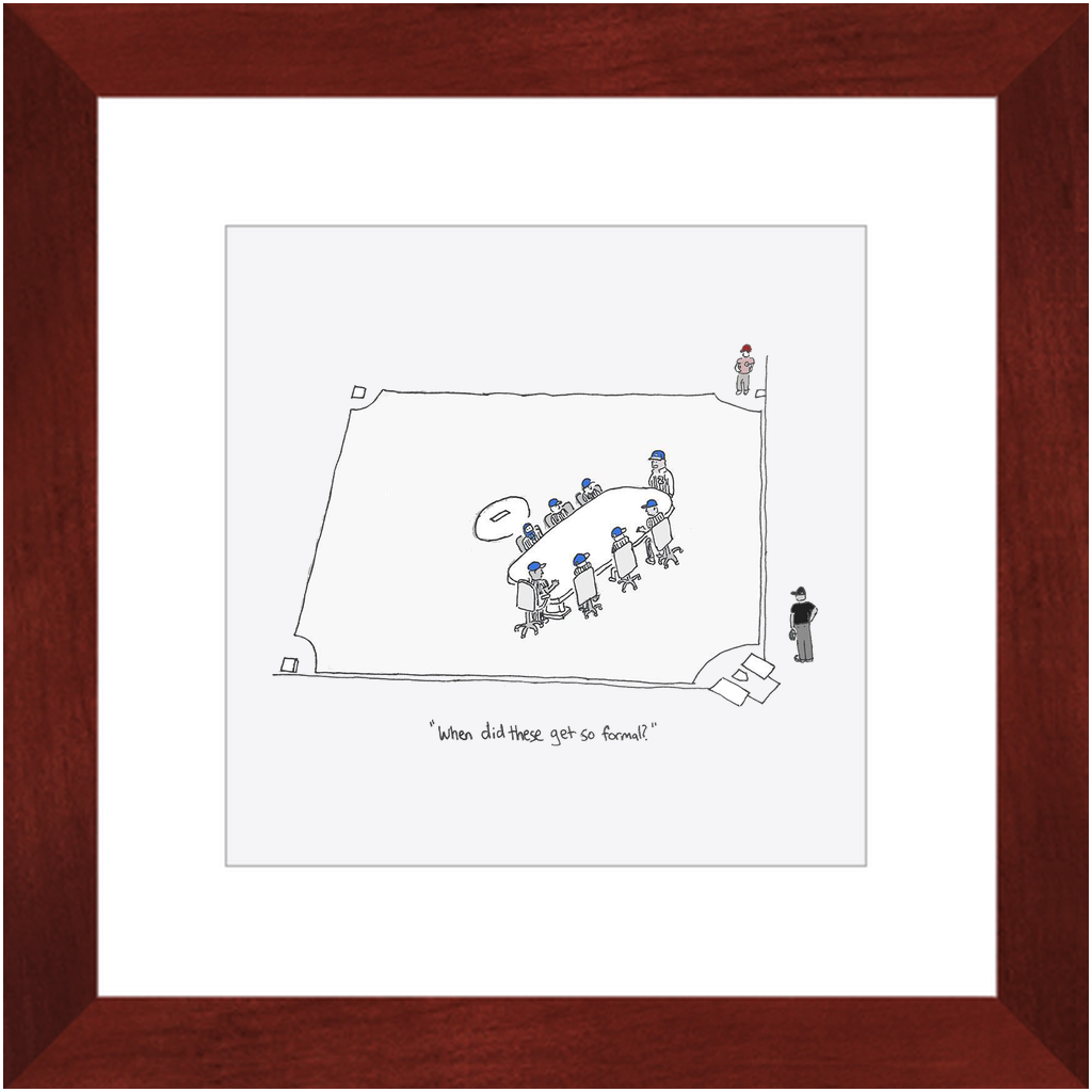 mound visit framed print