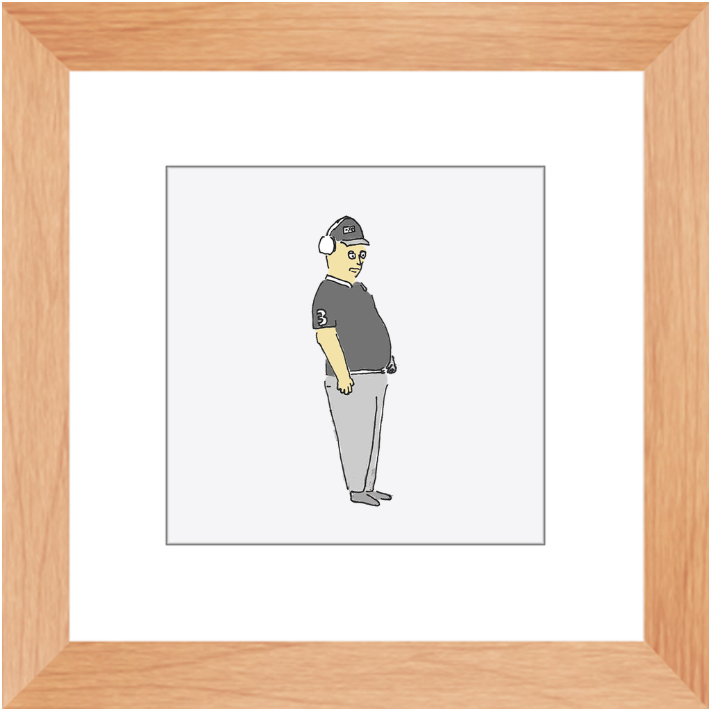 umpire framed print