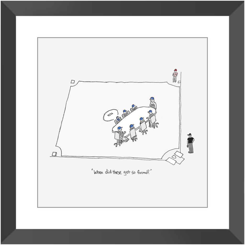 mound visit framed print