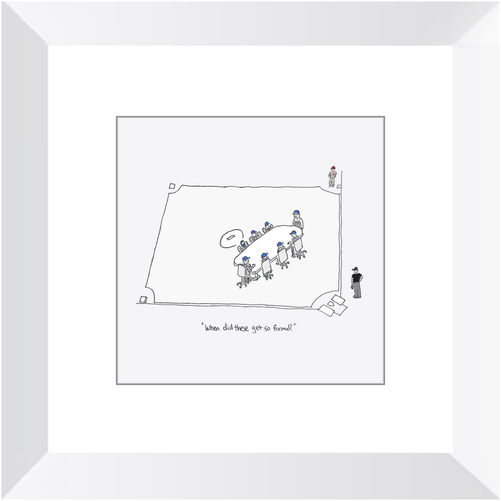 mound visit framed print