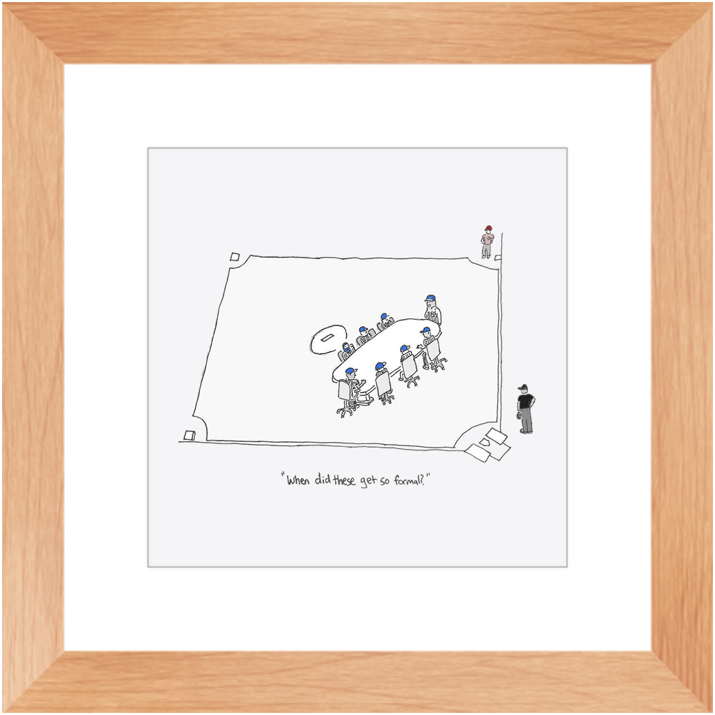mound visit framed print