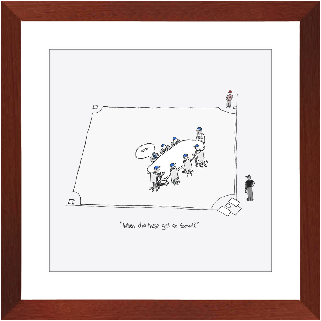 mound visit framed print
