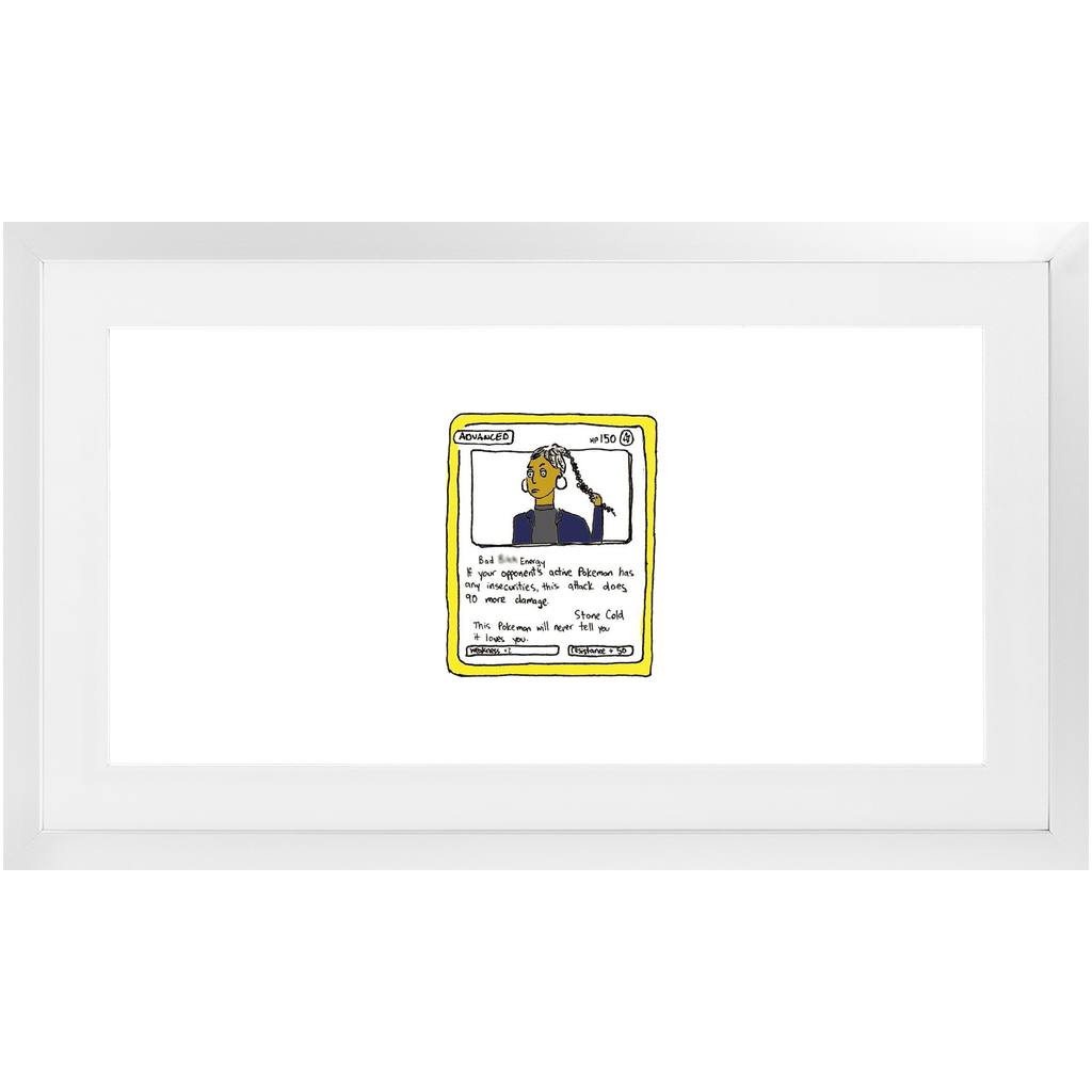 advanced pokemon card framed print
