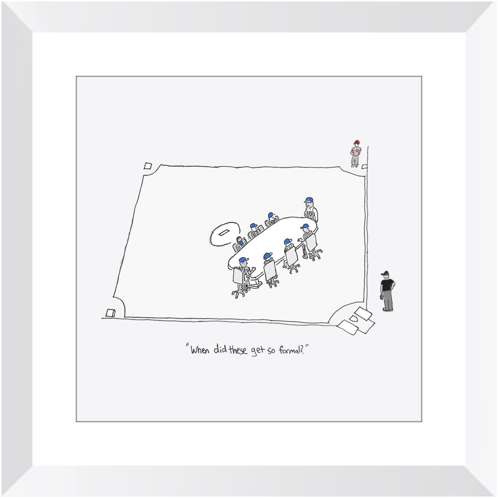 mound visit framed print