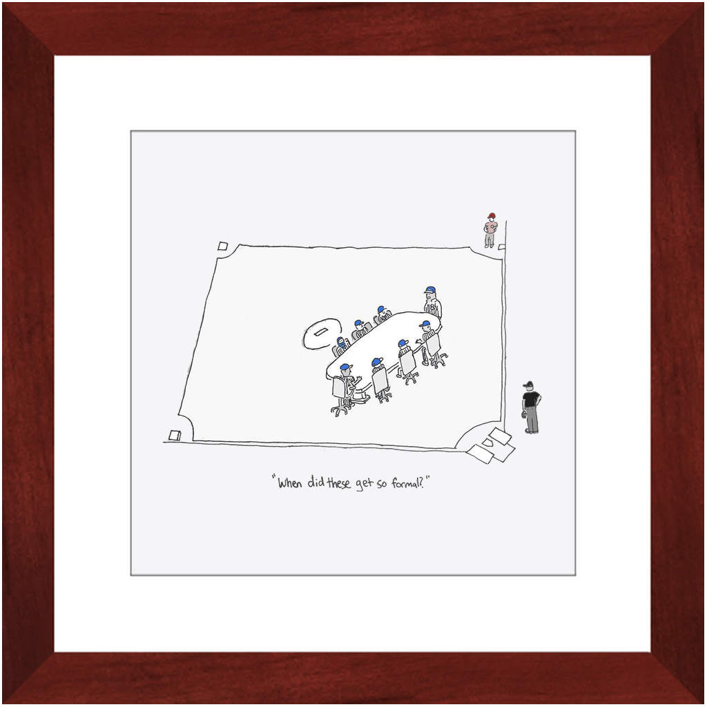 mound visit framed print