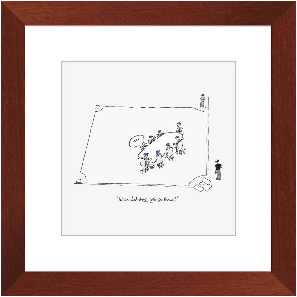 mound visit framed print