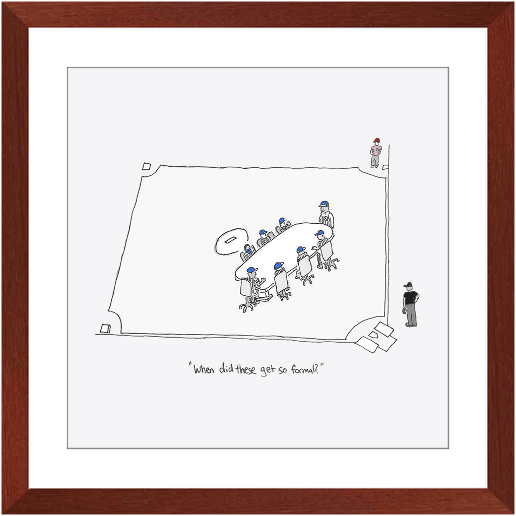 mound visit framed print
