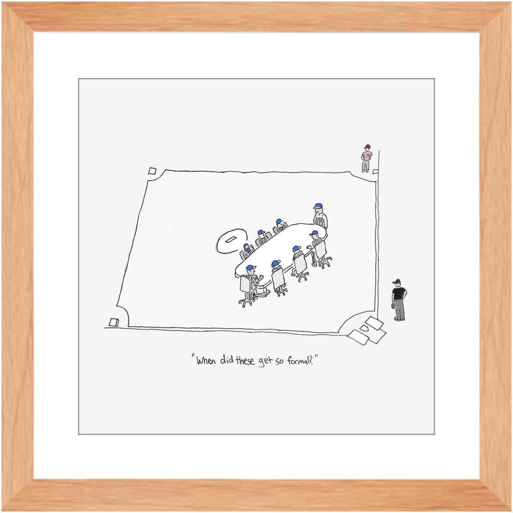 mound visit framed print