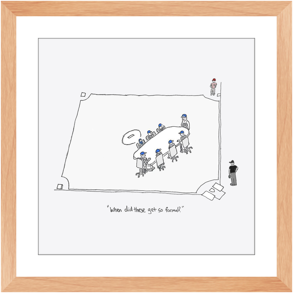 mound visit framed print