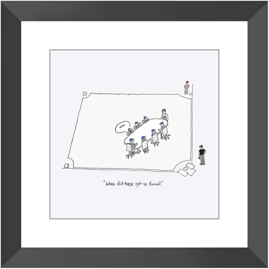 mound visit framed print