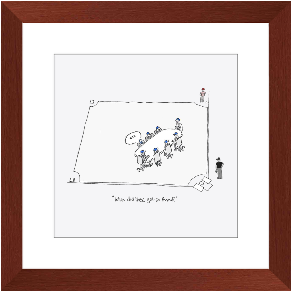 mound visit framed print