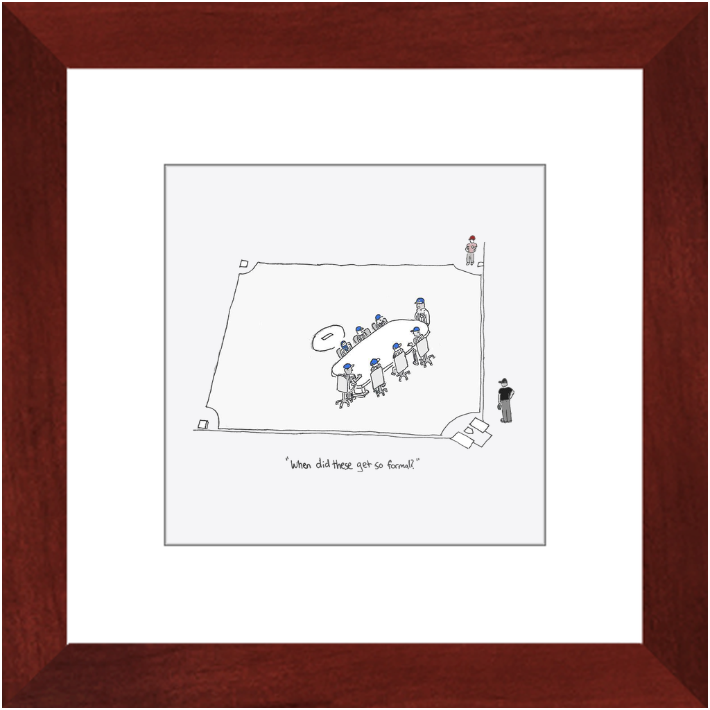 mound visit framed print