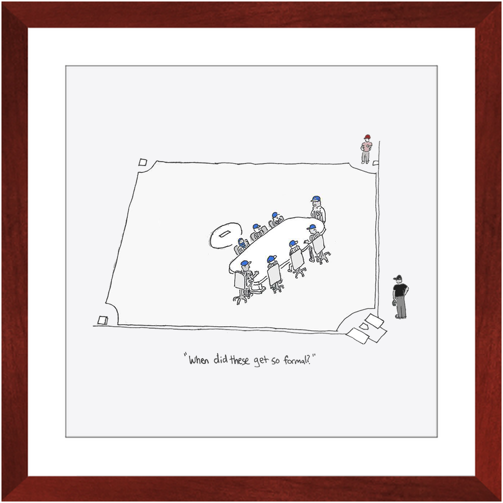 mound visit framed print