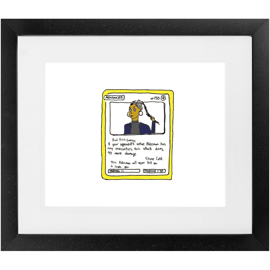 advanced pokemon card framed print