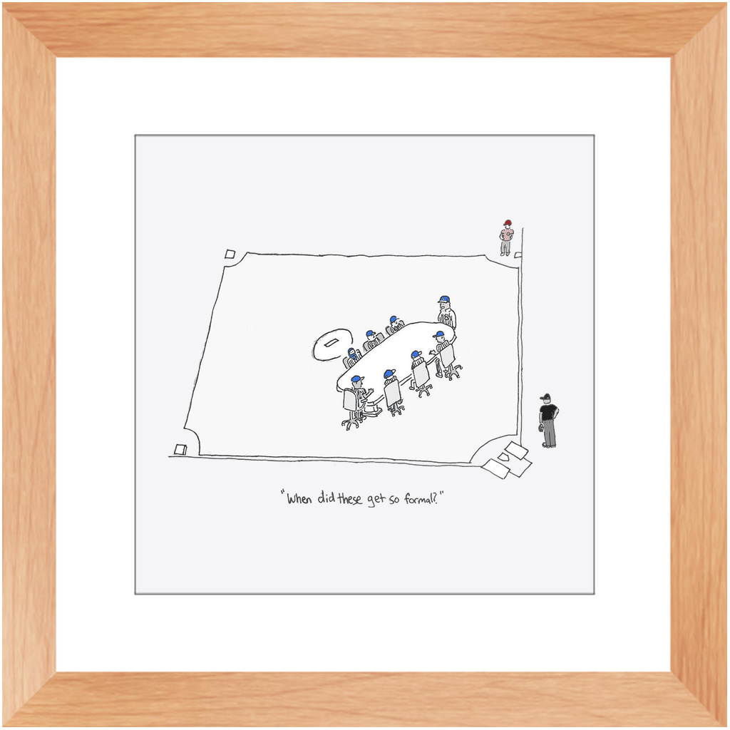 mound visit framed print