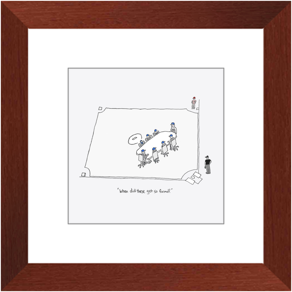 mound visit framed print