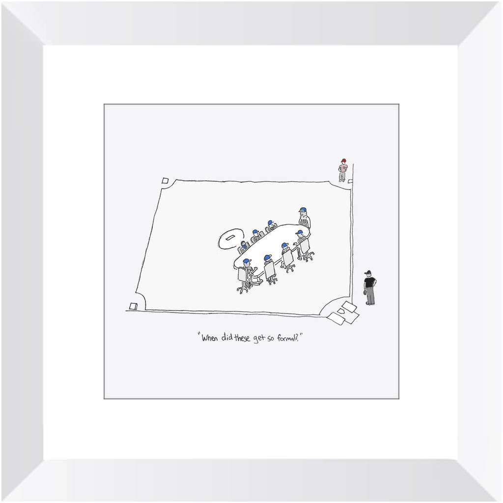 mound visit framed print