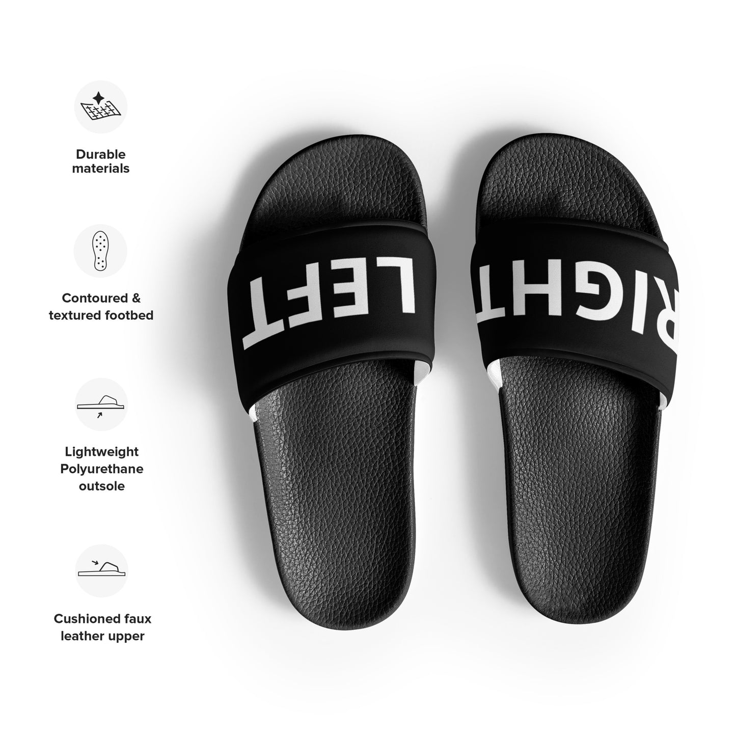 left right men’s slides