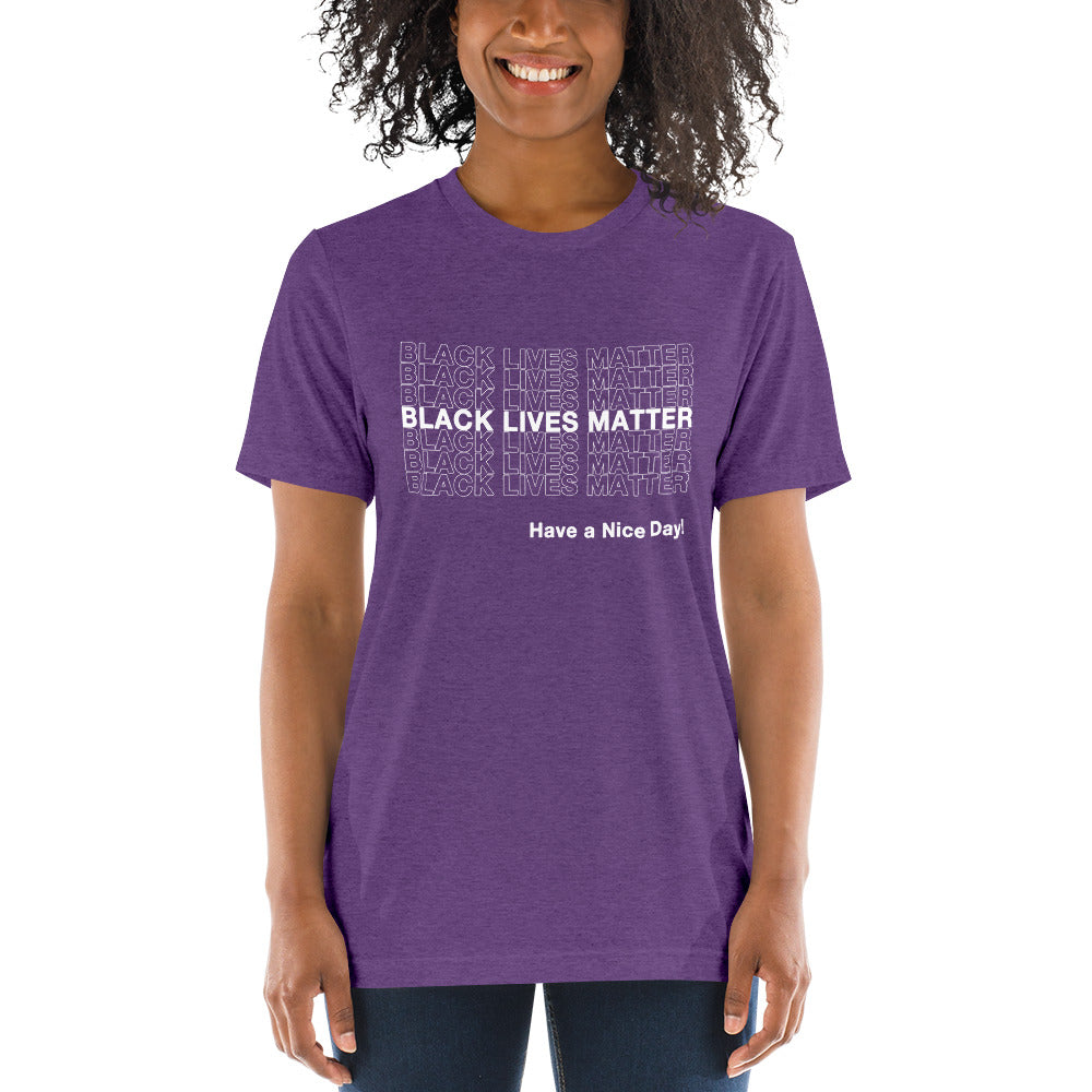 black lives matter short sleeve t-shirt