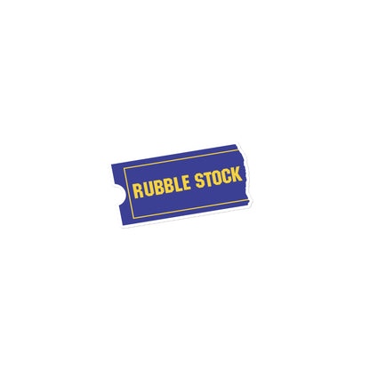 rubble stock bubble-free sticker