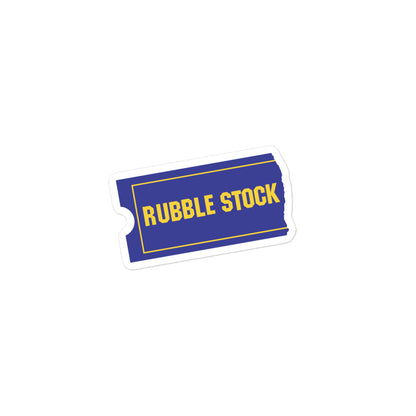 rubble stock bubble-free sticker