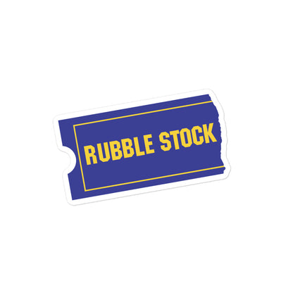 rubble stock bubble-free sticker