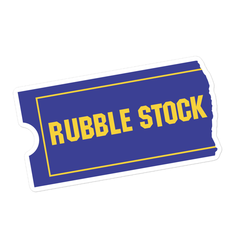 rubble stock bubble-free sticker