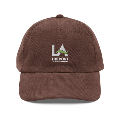 port of los angeles vintage corduroy cap