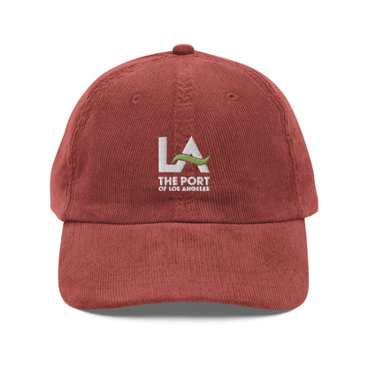 port of los angeles vintage corduroy cap