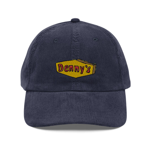 denny's vintage corduroy cap