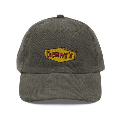 denny's vintage corduroy cap