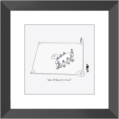 mound visit framed print