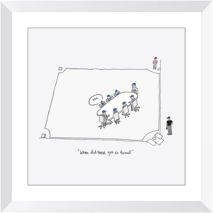 mound visit framed print