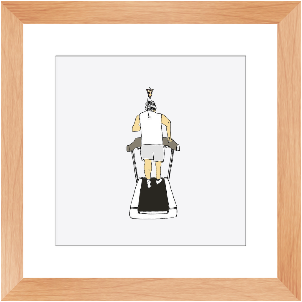 treadmill framed print