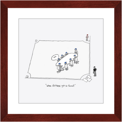 mound visit framed print