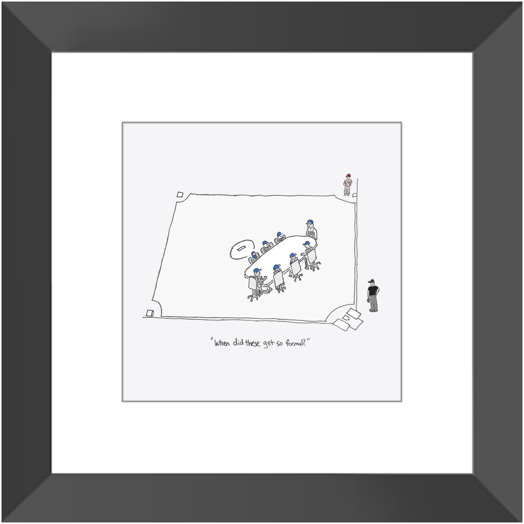 mound visit framed print