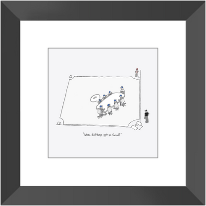 mound visit framed print