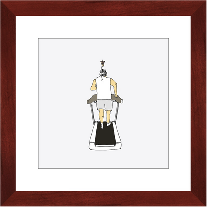 treadmill framed print