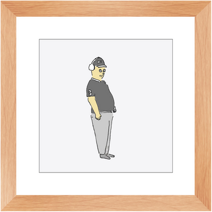 umpire framed print