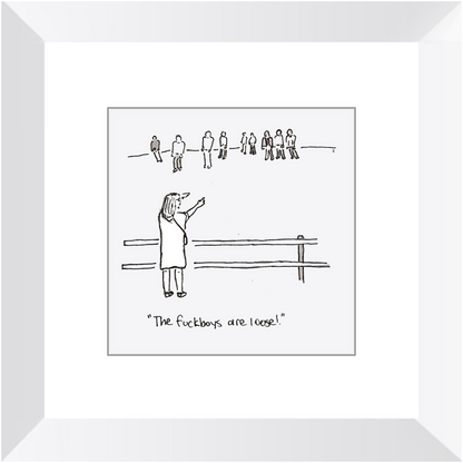 f*ckboy zombies framed prints