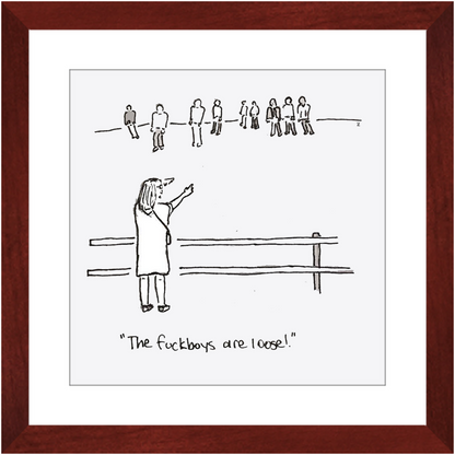 f*ckboy zombies framed prints