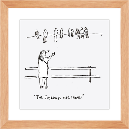 f*ckboy zombies framed prints