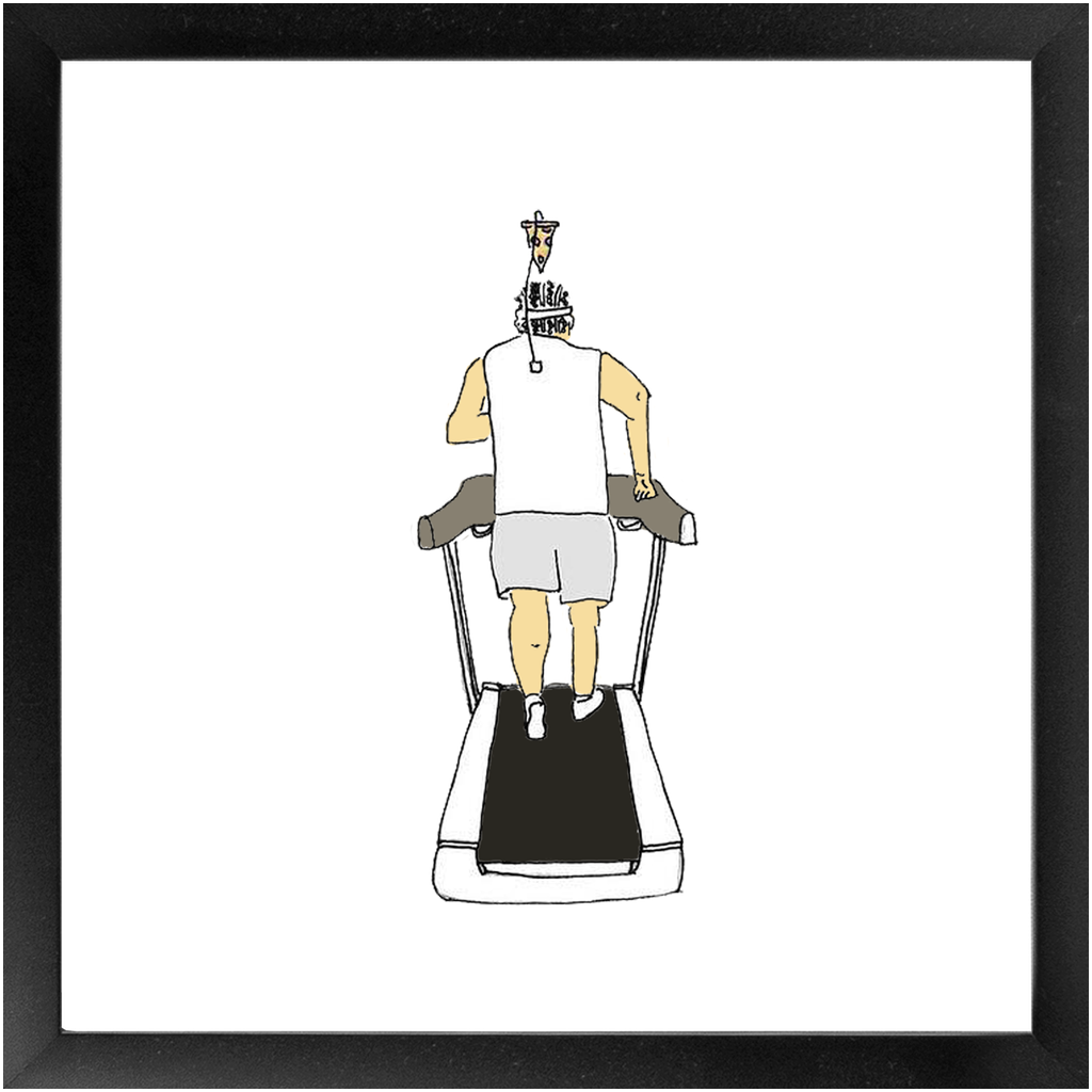 treadmill framed print